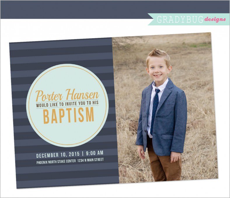 Lds Baptism Announcement Template Free Lds Baptism Invitation Template Free