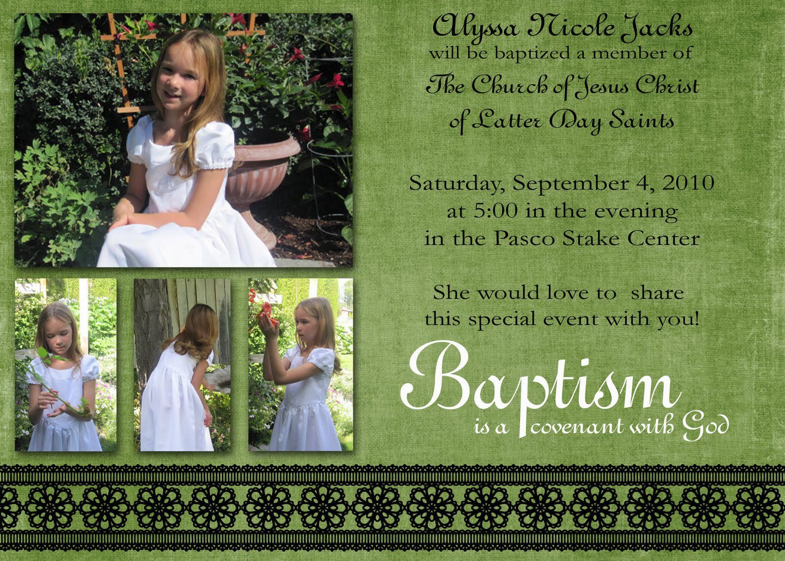 Lds Baptism Announcement Template Free Lds Baptism Invitations Lds Baptism Invitations