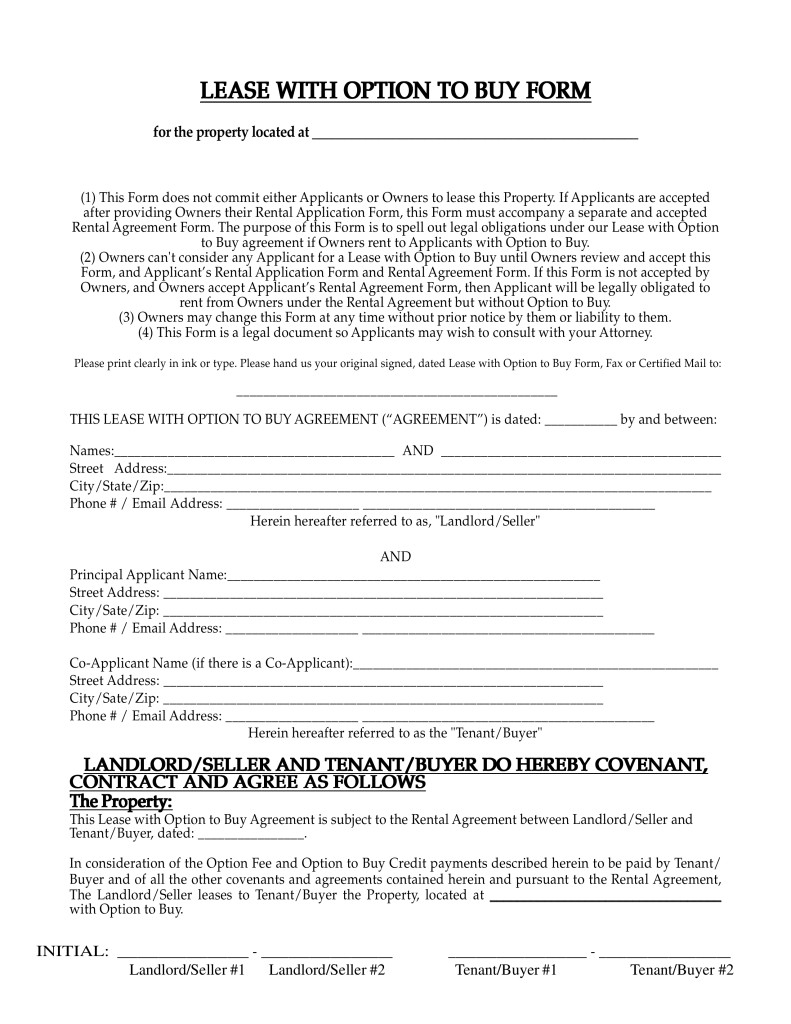Lease Purchase Agreement form Free New Mexico Lease with Option to Buy Agreement Pdf