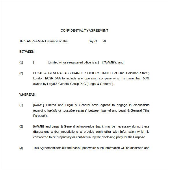 Legal Templates for Word Legal Agreement Template – 10 Free Word Pdf Documents