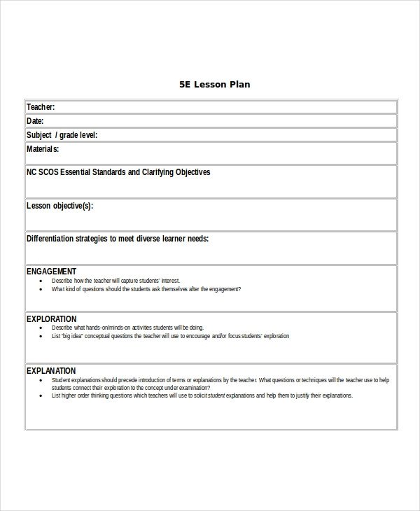 Lesson Plan Template High School Lesson Plan Template 17 Free Word Pdf Document