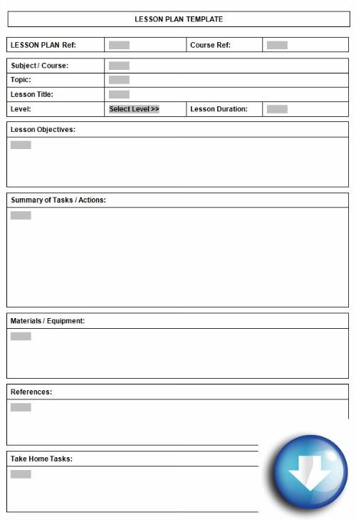 Lesson Plan Templates Free Free Able Lesson Plan format Using Microsoft Word