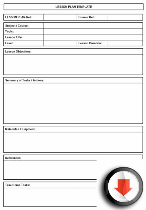 Lesson Plans Templates Free Free Printable Lesson Plan Template