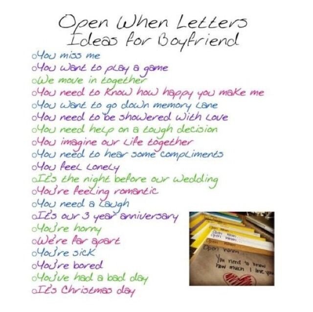 Letter for Your Boyfriend Make A Open when Letters for Your Boyfriend Girlfriend