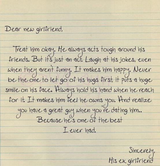Letter for Your Girlfriend I Am Trying to Let You Go Ex Girlfriend