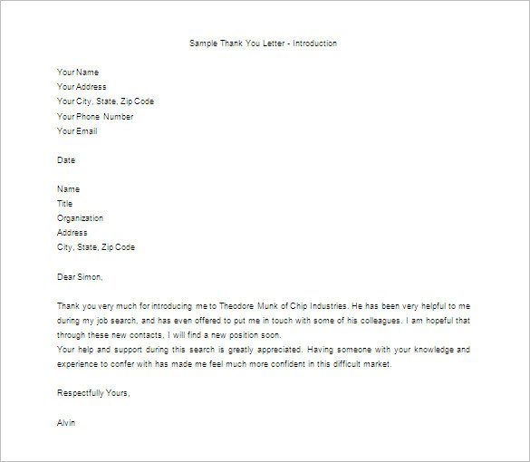 Letter Of Appreciation Templates Thank You Letter for Appreciation – 7 Free Sample
