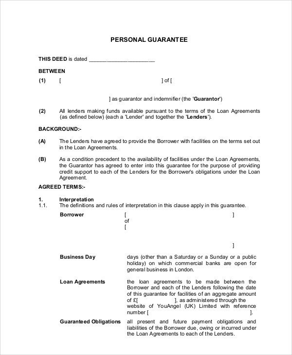 Letter Of Guarantee Sample 54 Guarantee Letter Samples Pdf Doc