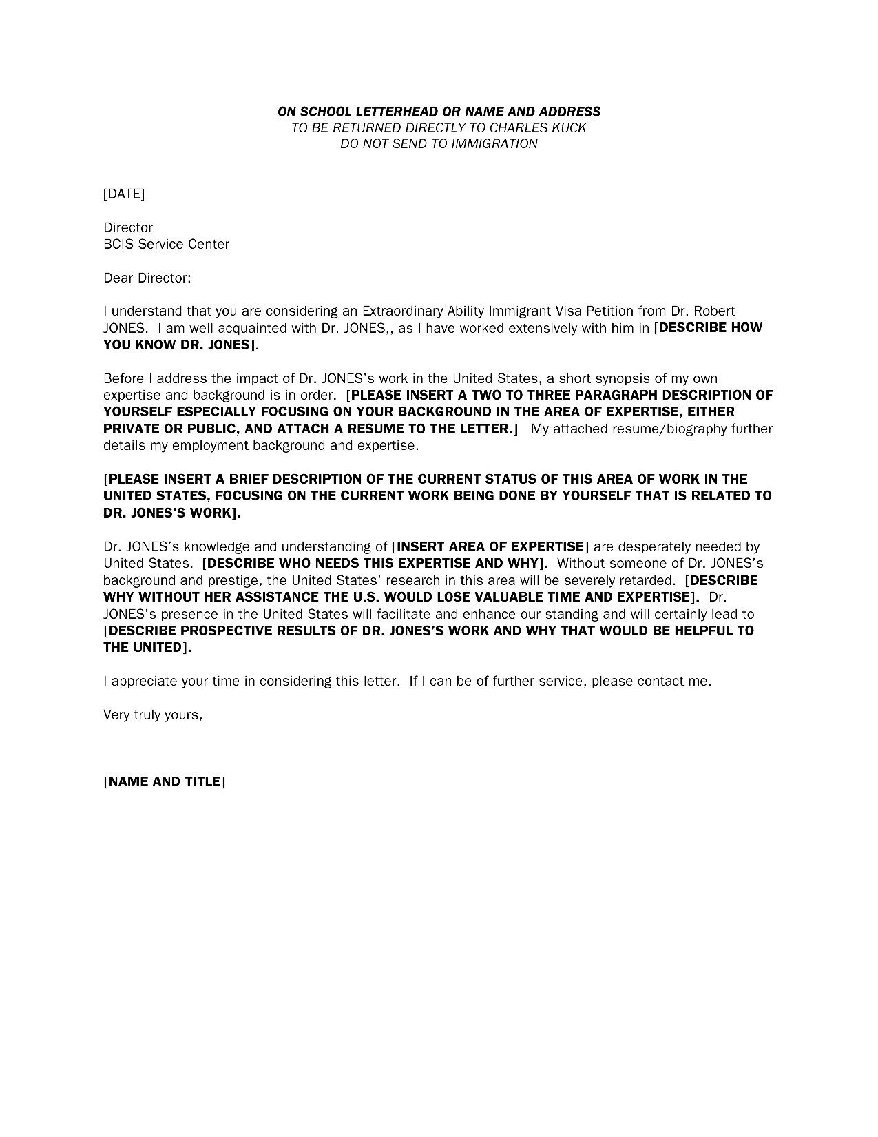 Letter Of Recommendation Immigration New Immigration Re Mendation Letter for A Family Member