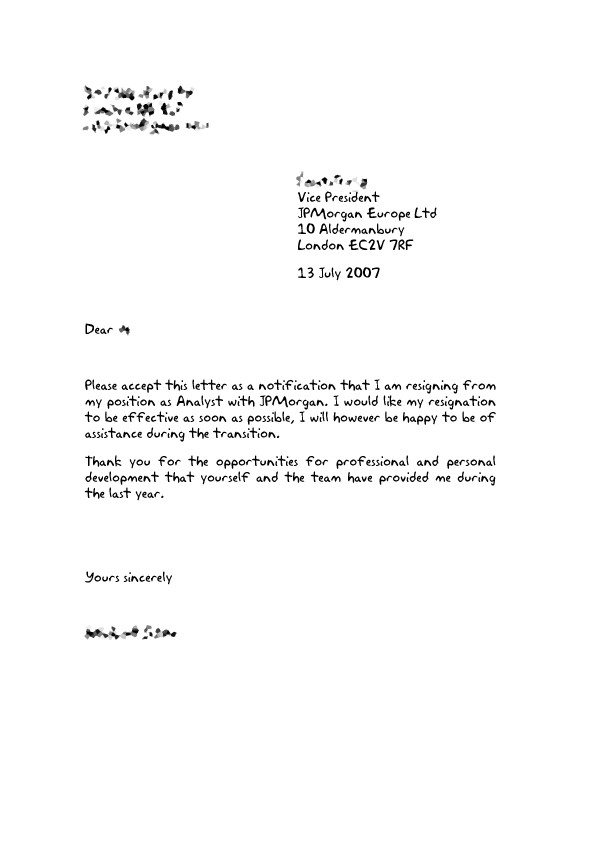 Letter Of Resignation Templates Free Printable Letter Of Resignation form Generic