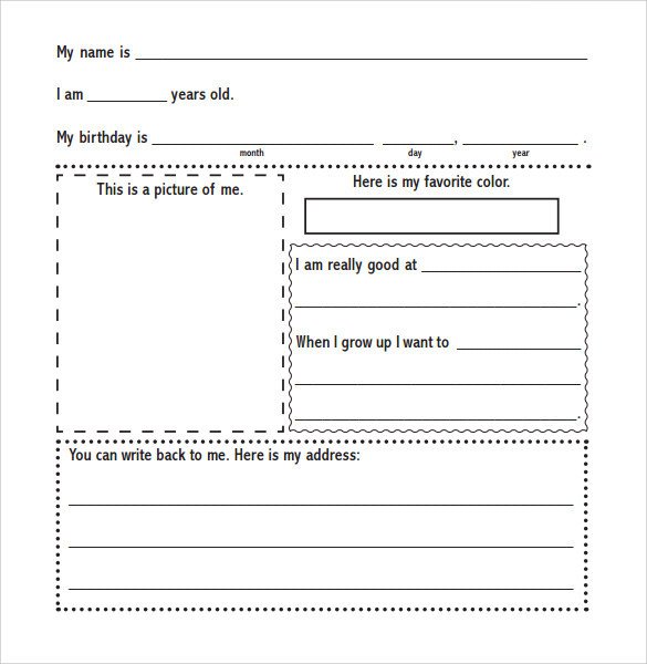 Letter Template for Kids 8 Letter format for Kids Samples Examples &amp; format