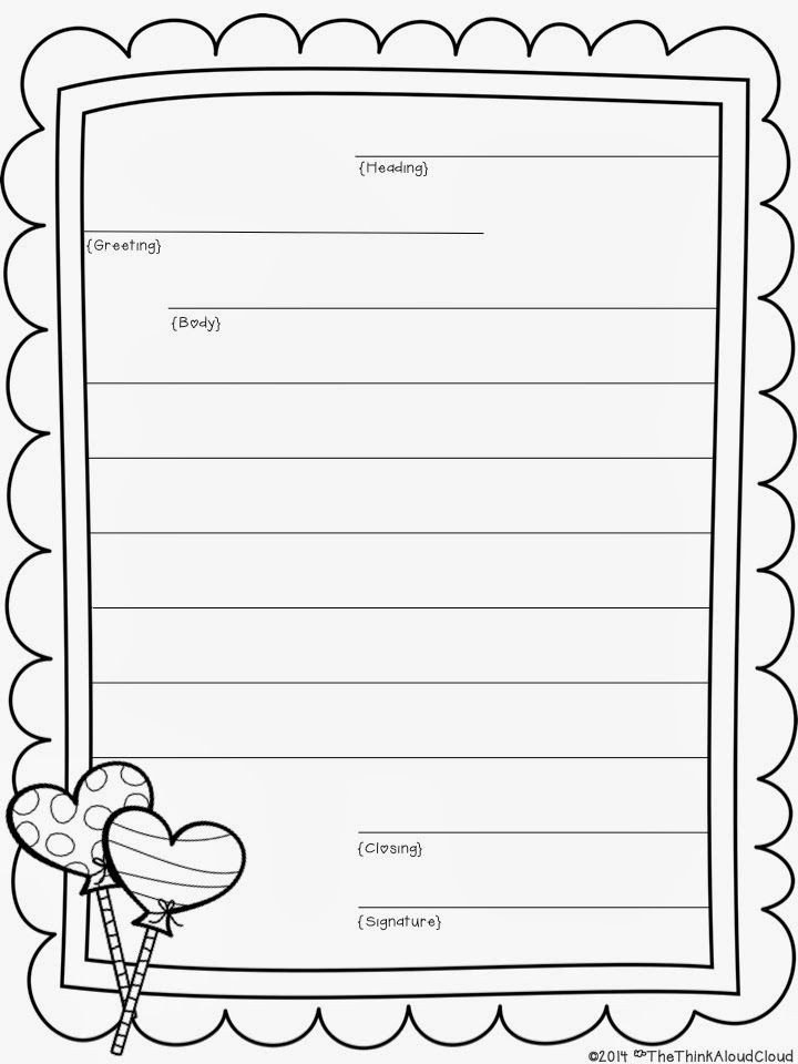 Letter Template for Kids Free Friendly Letter Writing Template with Scaffolding for