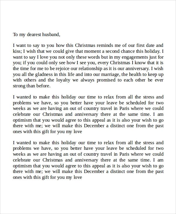 Letter to My Husband Sample Love Letters to My Husband 7 Examples In Word Pdf