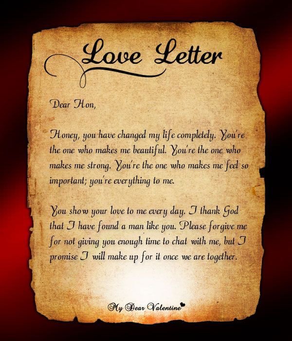Letters for Your Boyfriend A Cute Letter with Your Honey to Patch Up with Him