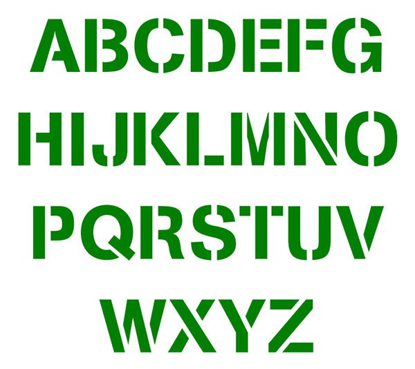 Letters Stencils to Print 43 Best Alphabet Stencils