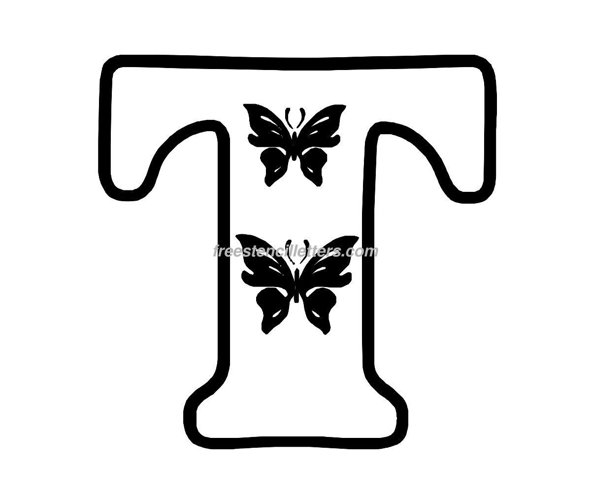 Letters Stencils to Print butterfly Stencil Letters Archives Free Stencil Letters