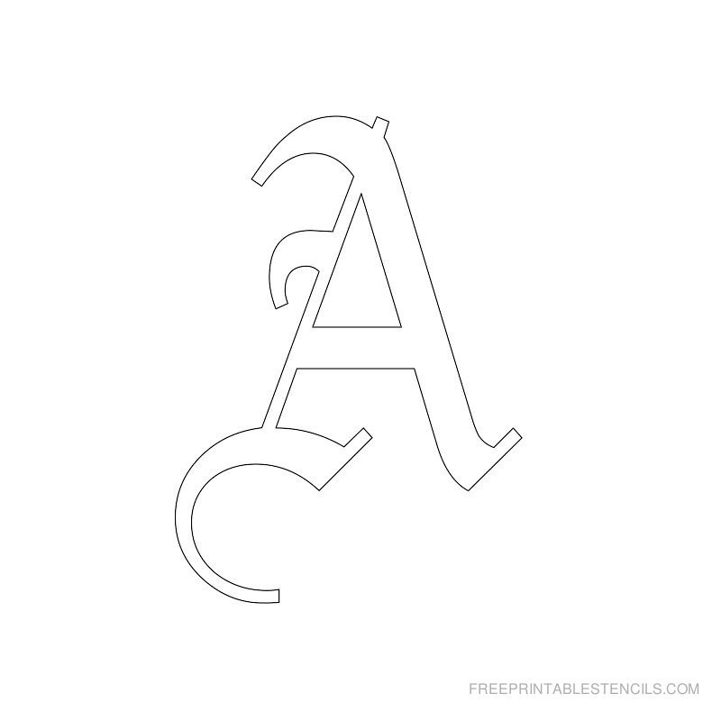 Letters Stencils to Print Printable Old English Letter Stencils