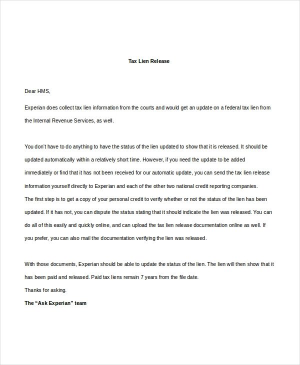 Lien Release Letter Template Sample Release Of Lien form 9 Free Documents In Pdf Doc Lien Release Letter Template Sample Release Of Lien form 9 Free Documents In Pdf Doc