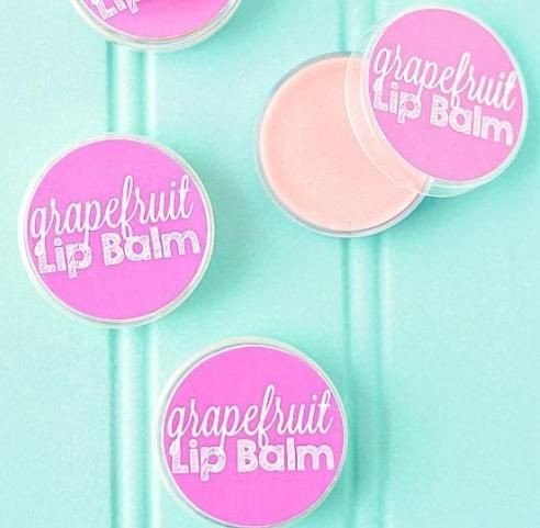 Lip Balm Label Template Avery What Fun to Make and Give Homemade Grapefruit Lip Balm