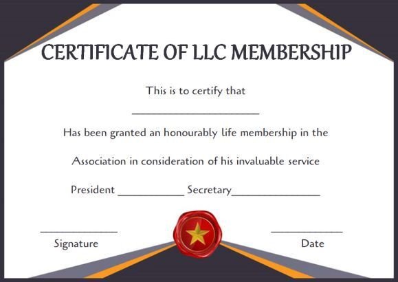 Llc Member Certificate Template Best 25 Free Certificate Templates Ideas On Pinterest