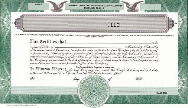 Llc Member Certificate Template Should We issue Llc Membership Certificates the High