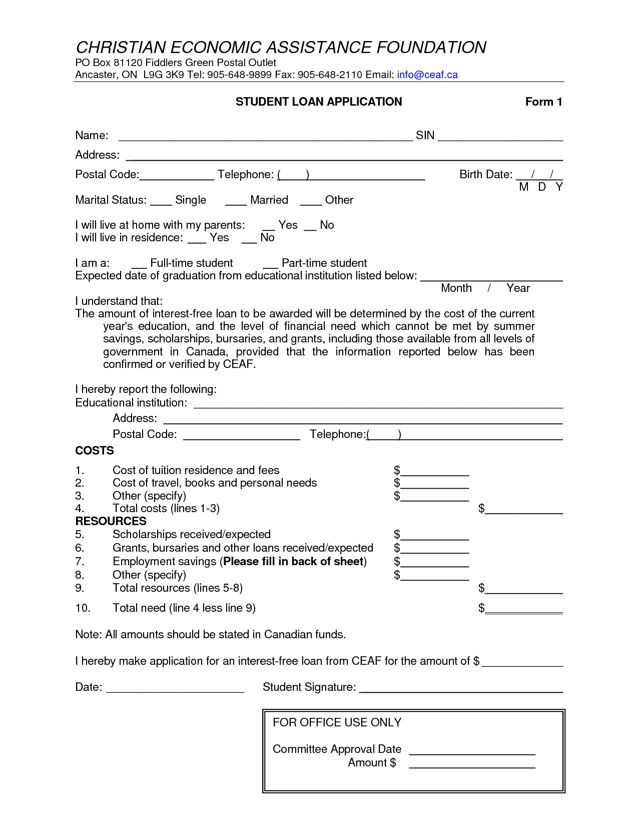 Loan Contract Template Word Free Loan Agreement form Payday Loans Available