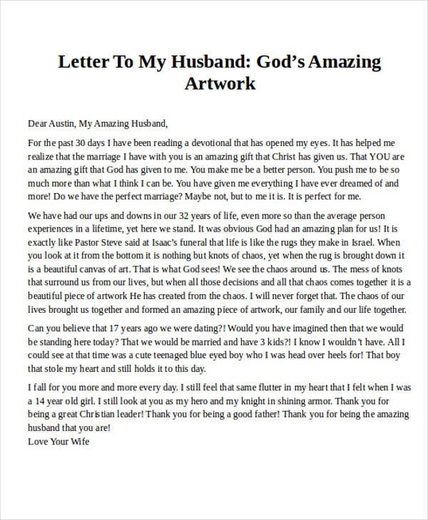 Love Letters for Husband Love Letter Examples