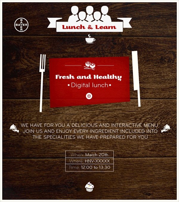 Lunch and Learn Invitations 19 Lunch Invitations Psd Vector Eps