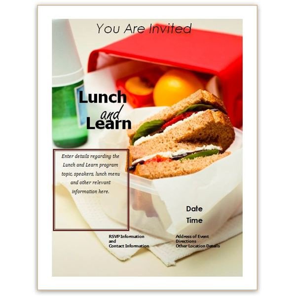 Lunch and Learn Invitations Free Business Lunch and Learn Invitation forms Options