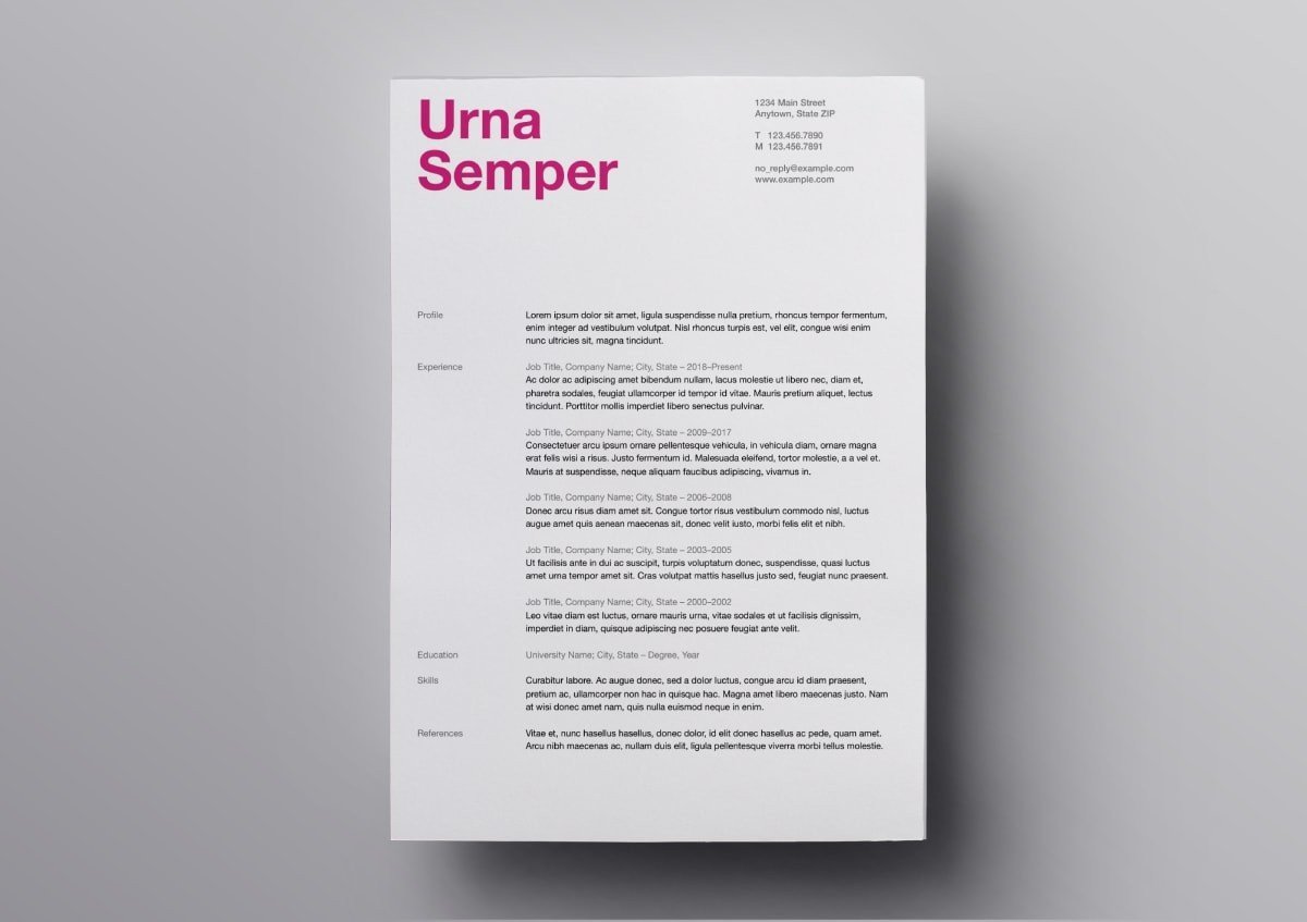 Mac Pages Resume Templates Pages Resume Templates 10 Free Resume Templates for Mac