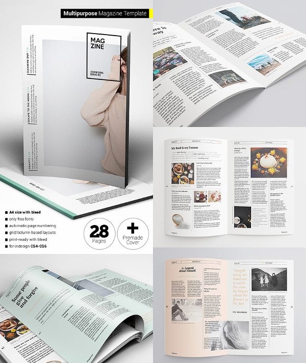Magazine Layout Templates Free Download 30 Creative Magazine Print Layout Templates for Free