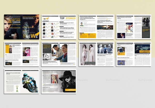 Magazine Template for Microsoft Word 30 Creative Magazine Print Layout Templates for Free