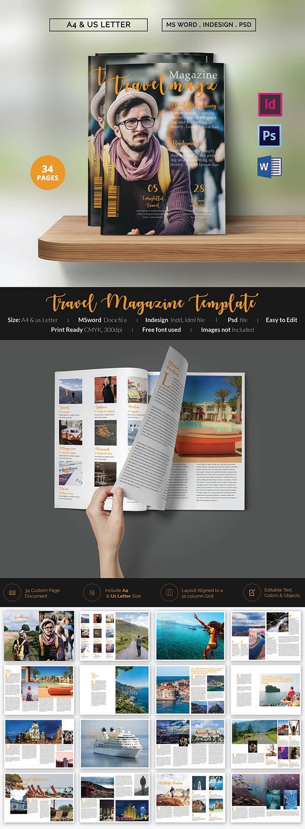 Magazine Template for Microsoft Word 55 Brand New Magazine Templates Free Word Psd Eps Ai