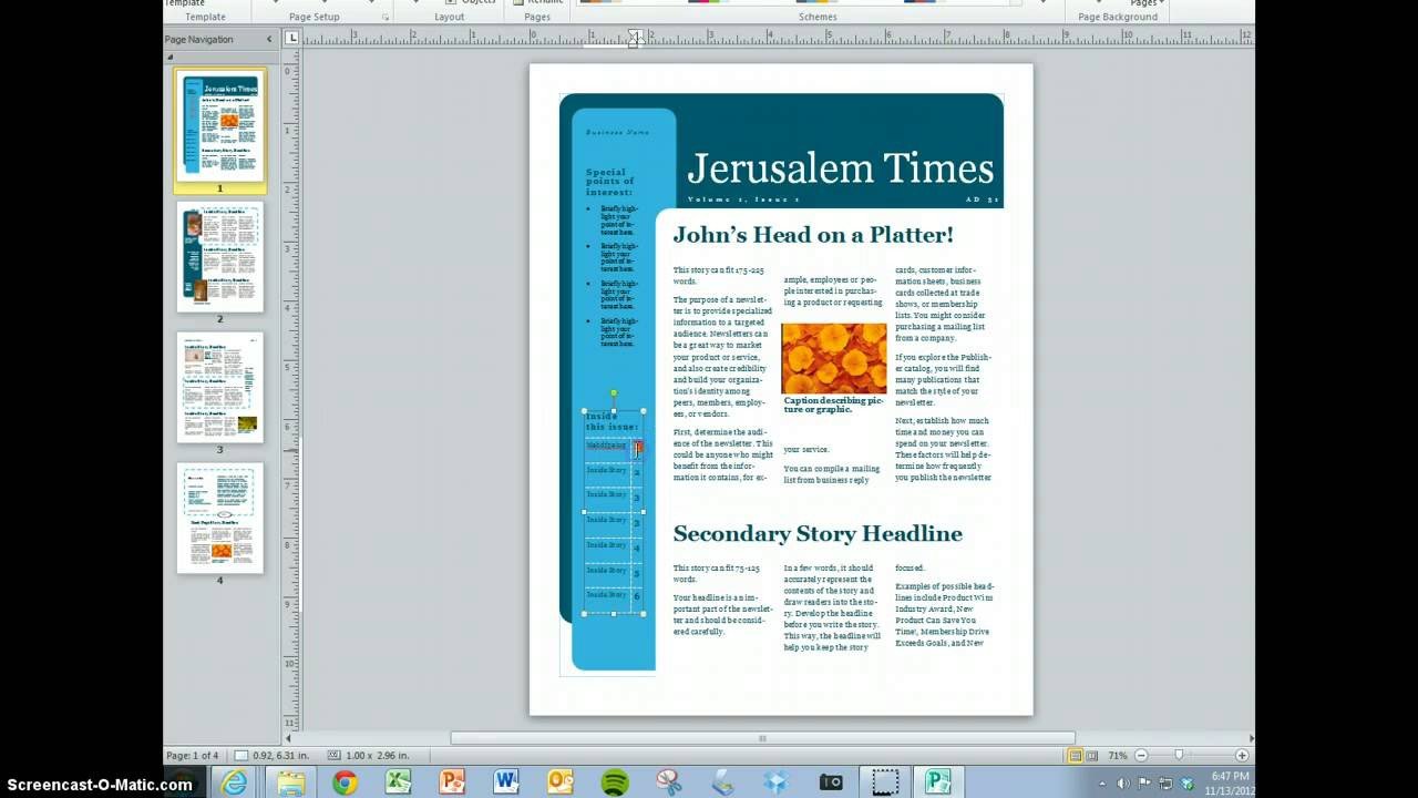 Magazine Template for Microsoft Word Create Your Magazine Content