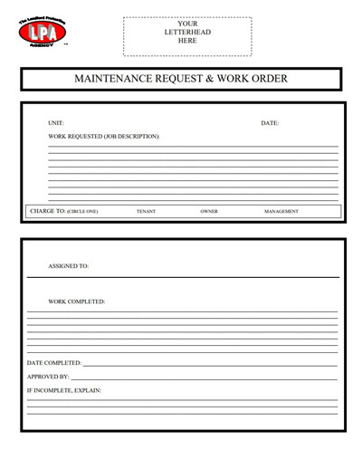 Maintenance Work order Template Work order Template Free Download Create Edit Fill and