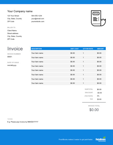 Makeup Artist Invoice Template Retainer Invoice Template Free Download