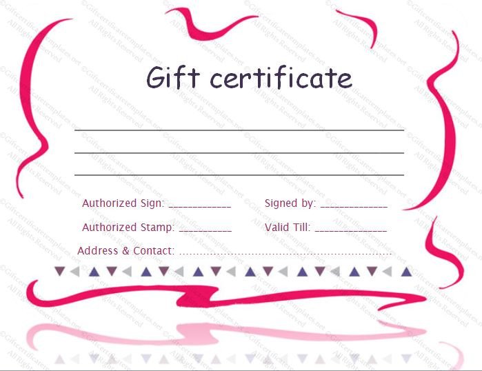 Mani Pedi Gift Certificate Template Printable T Certificate Template Gift Certificate