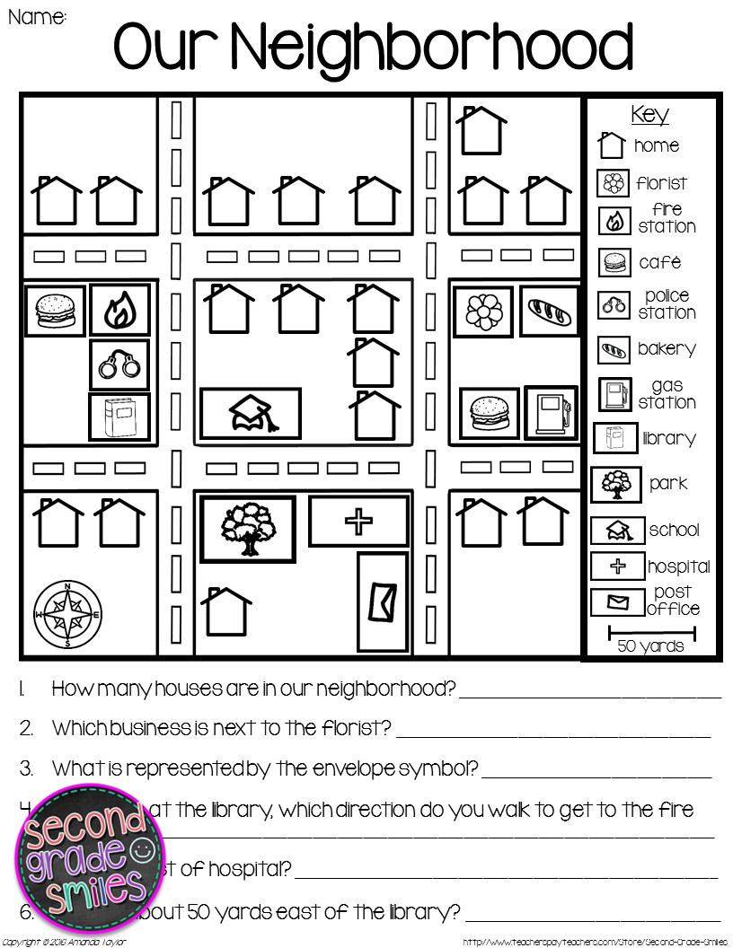 Map Key Template Map Skills Reading Maps Printables & Map Making Task