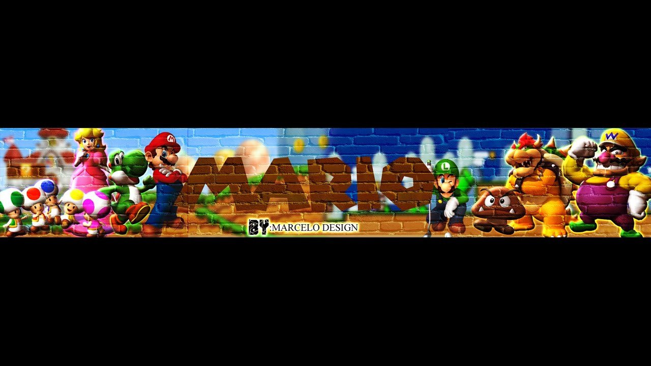 Mario Youtube Banner 3 Basic Banner Mario