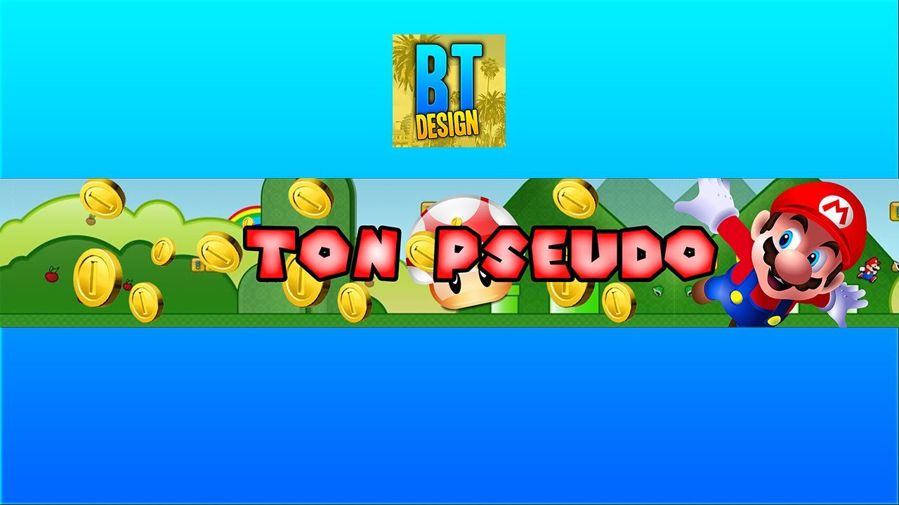 Mario Youtube Banner Banner Template N°8 "mario" Youtube