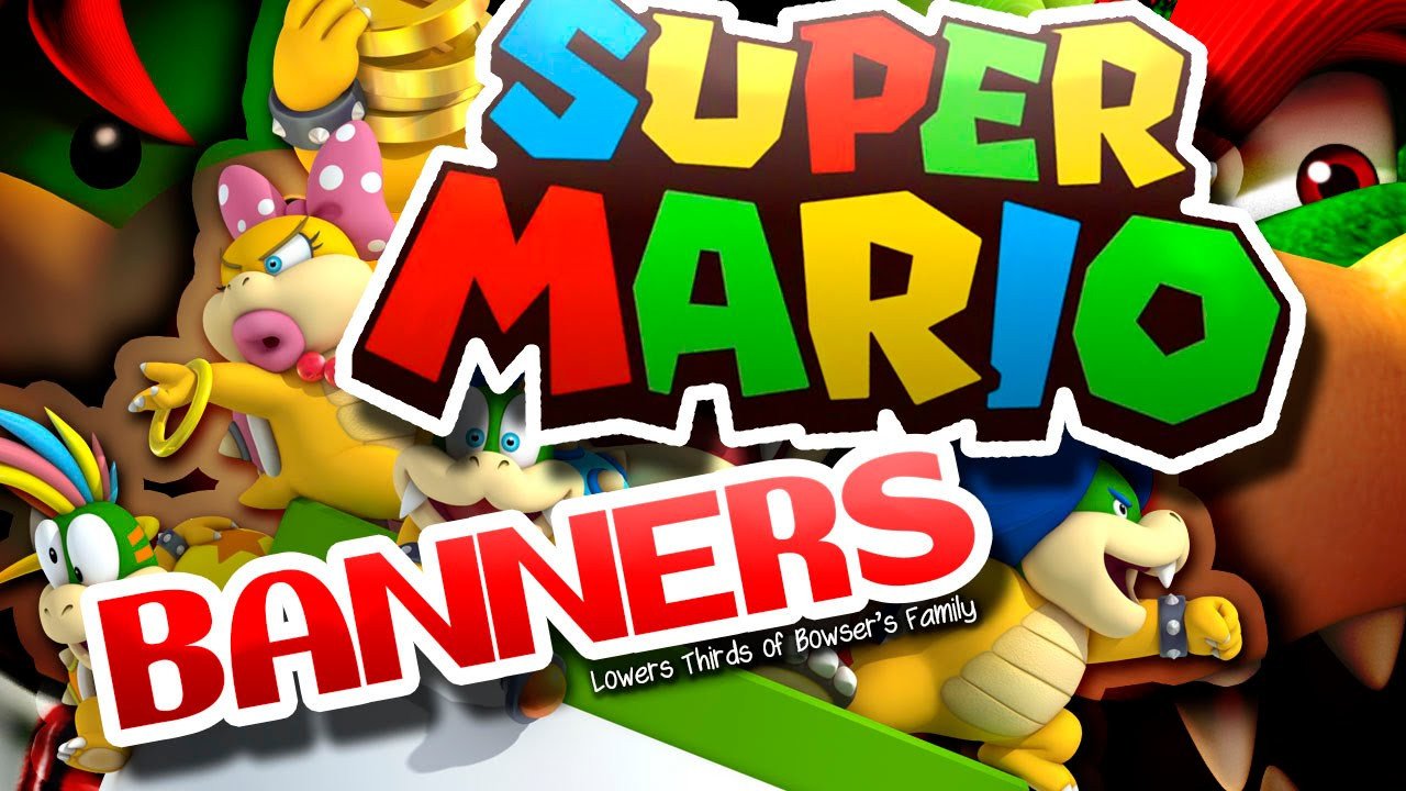 Mario Youtube Banner Banners Lowers Thirds Of Super Mario Bros