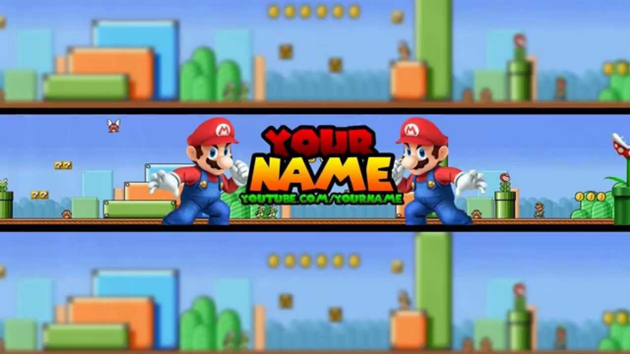 Mario Youtube Banner Free Banner