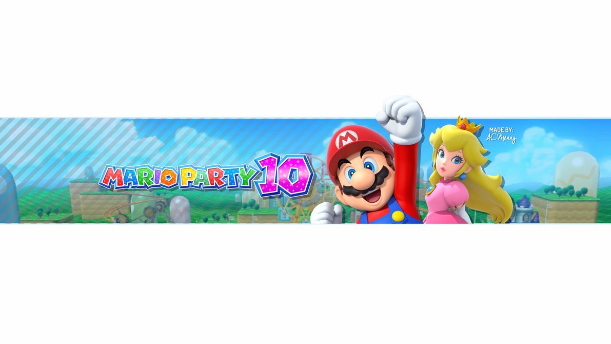 Mario Youtube Banner Free Mario Party 10 Banner by Acmenny On Deviantart