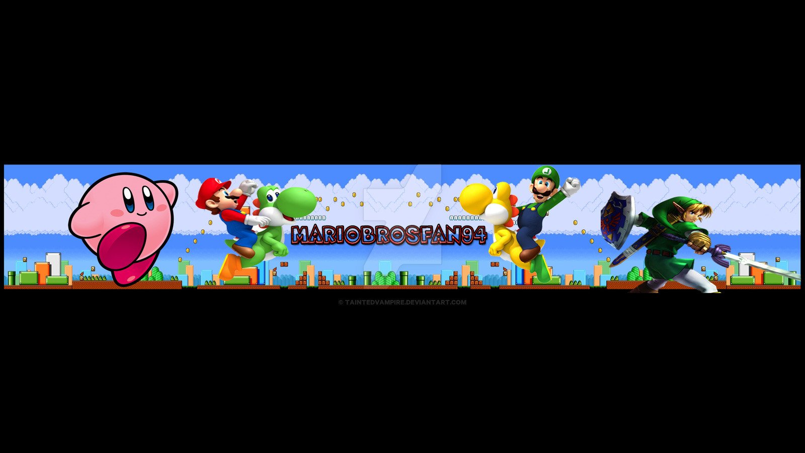 Mario Youtube Banner Mariobrosfan94 Banner Youtube by Taintedvampire On