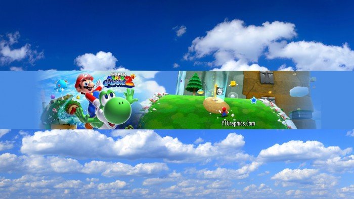 Mario Youtube Banner Super Mario Galaxy 2 Channel Art Banner Channel