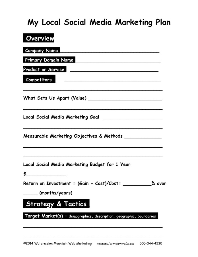 Marketing One Sheet Template E Page Marketing Plan In Word and Pdf formats