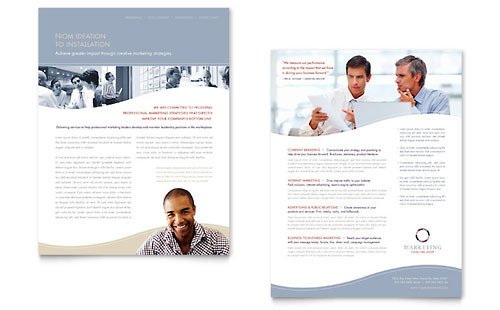 Marketing One Sheet Template Free Sales Sheet Template