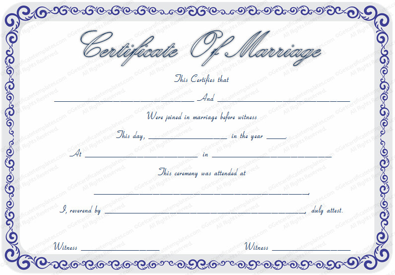 Marriage Certificate Template Microsoft Word Marriage Certificate Template Microsoft Word