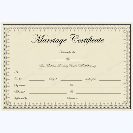 Marriage Certificate Template Microsoft Word Marriage Certificates Word Layouts
