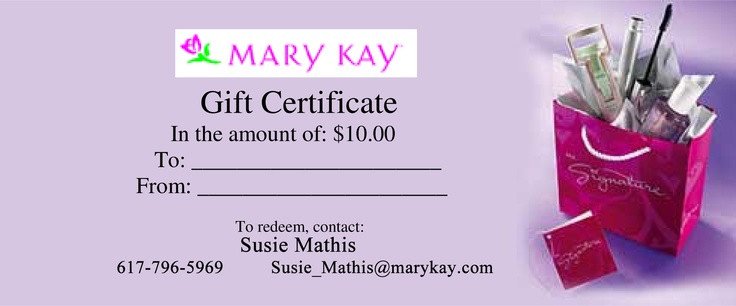 Mary Kay Gift Certificates Pdf 1000 Images About Gift Certificates On Pinterest