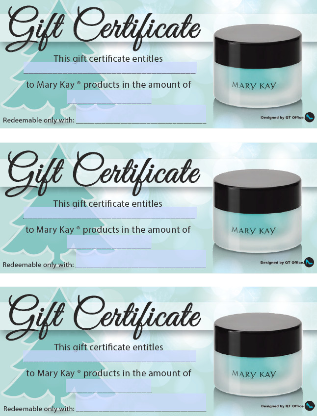 Mary Kay Gift Certificates Pdf Anne Hanson Mary Kay Sales Director Us Tc Gift Certificates